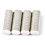 Magenesis 52 Stück Neodym Magnete 10x2mm Mini Magnete Extrem Stark ca. 2 Kilo Haftstärke